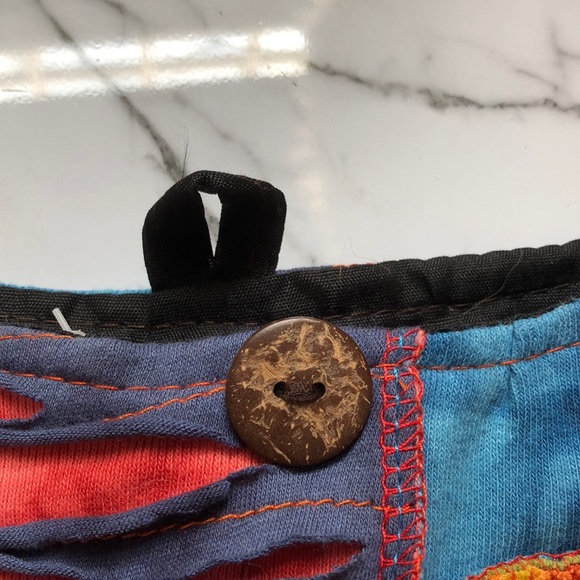 hippie colorful tote beach bag - Picture 3 of 4